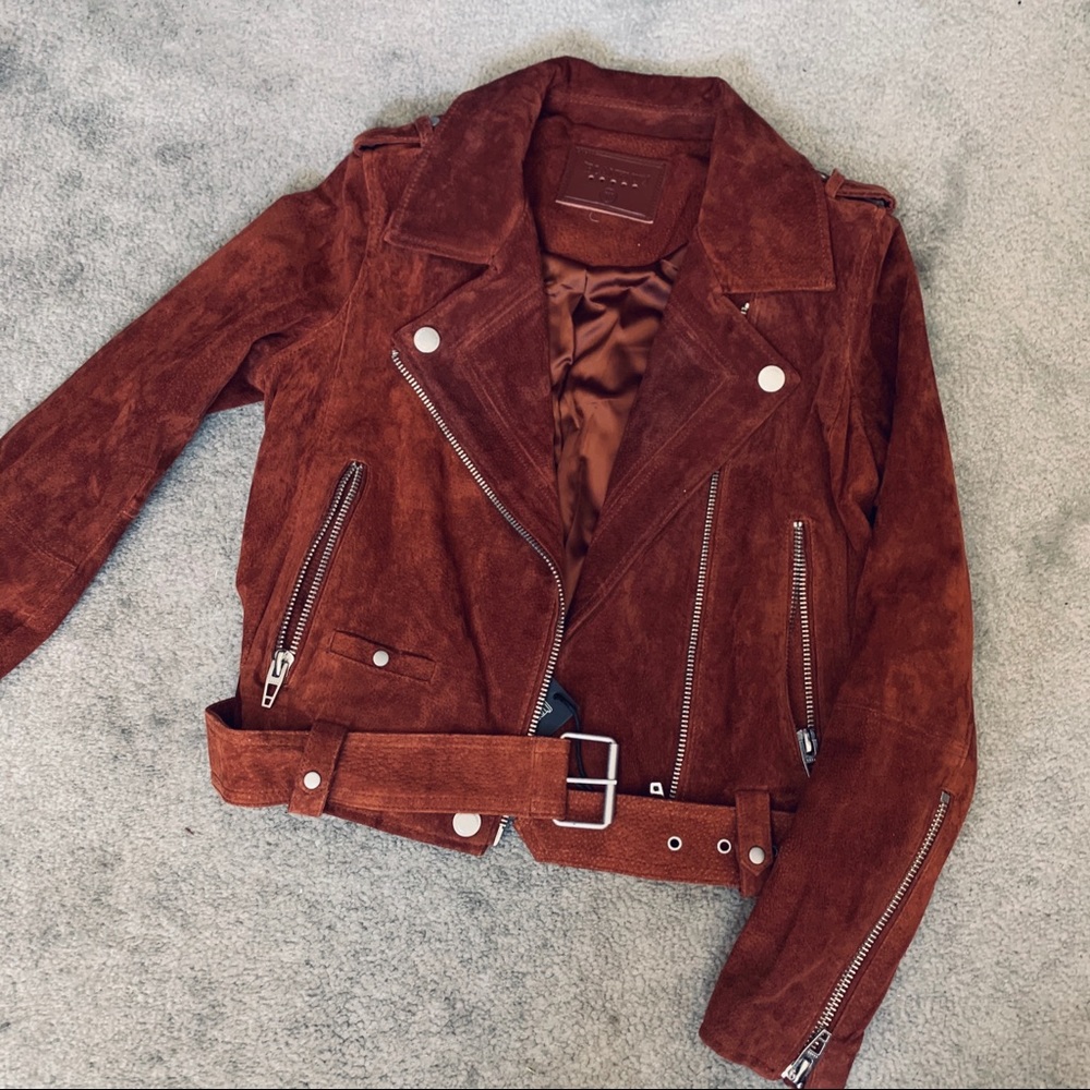 BLANKNYC Suede Moto Jacket